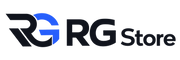 RG Store — logo noir et bleu