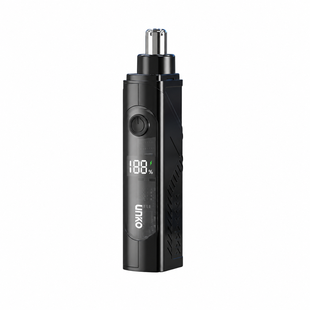 Tondeuse noire rechargeable pour le nez et les oreilles