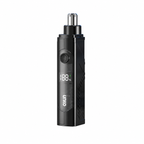 Tondeuse noire rechargeable pour le nez et les oreilles